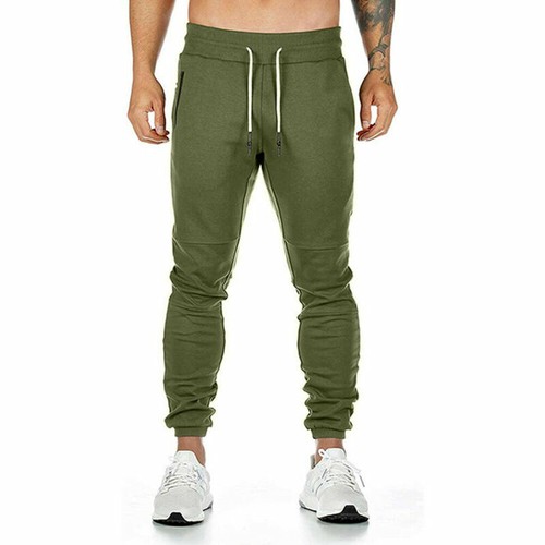 Mens Slim Fit Tracksuit Bottoms Skinny Jogging Joggers Sweat Pants Gym Trousers - Picture 15 of 15