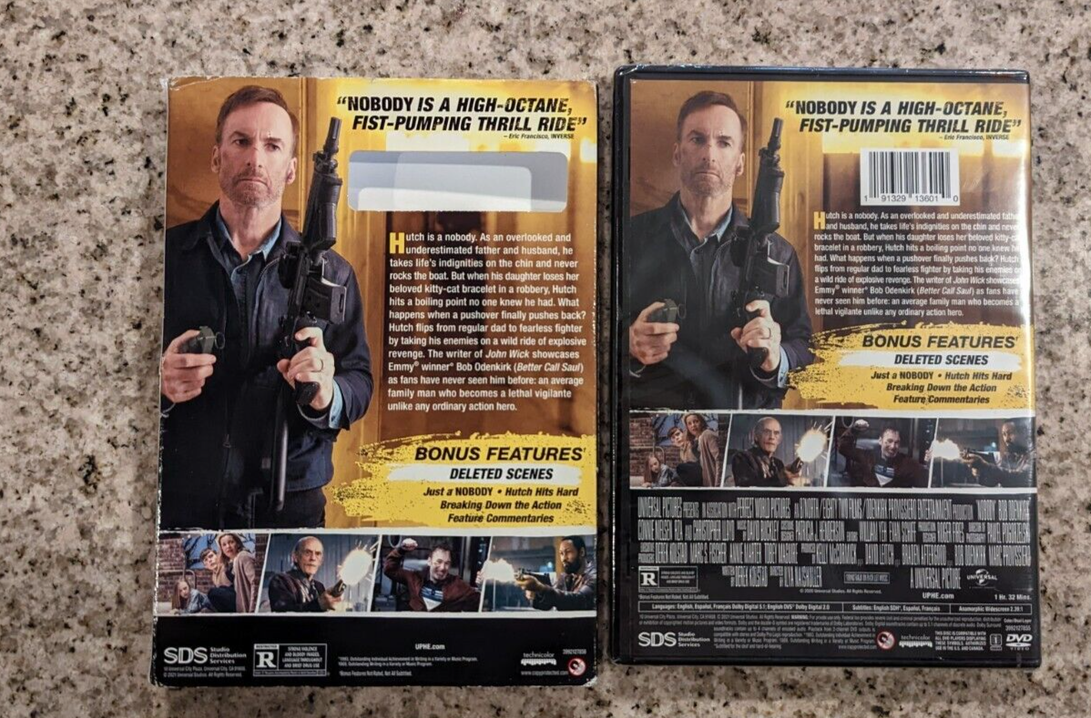 Nobody [DVD] Feature Movie starring Bob Odenkirk + slipcover
