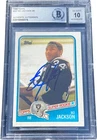 BO JACKSON SIGNED 1988 TOPPS ROOKIE RC CARD #327 BECKETT BAS AUTO 10 1