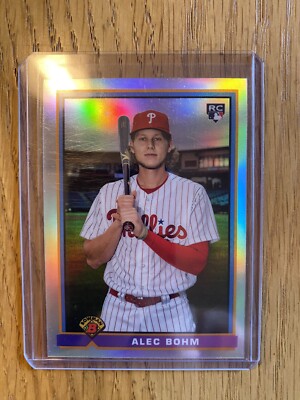 Alec Bohm 2021 Bowman Chrome Retro Rookie Refractor #91B-AB RC - Phillies