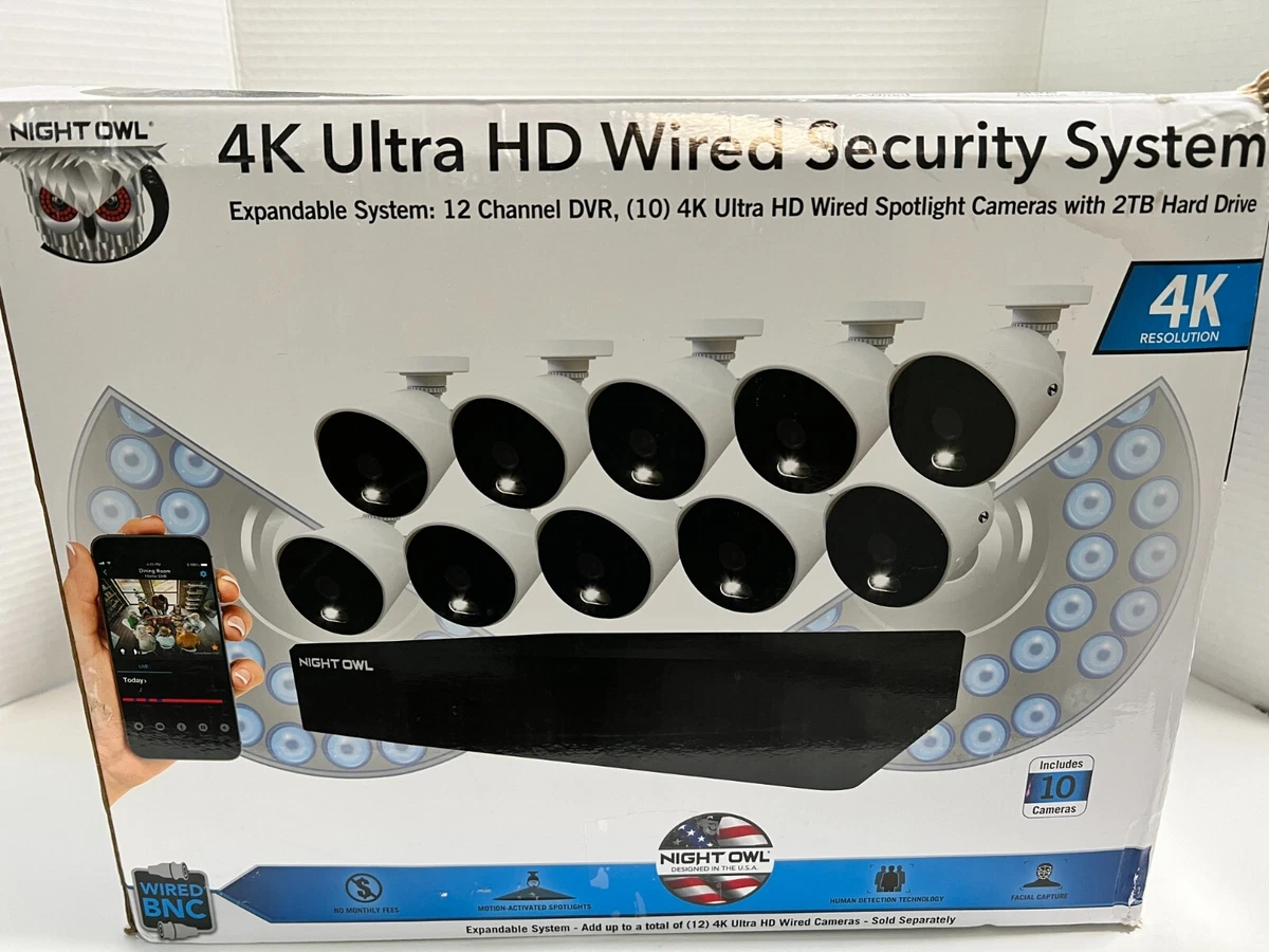 Night owl 4k ultra sales hd wired security system