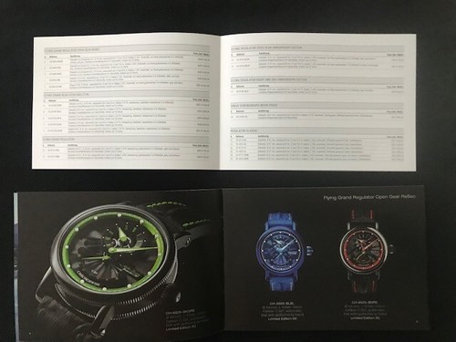 Watch catalog / Catalogue montres CHRONOSWISS 2019 24 pages en anglais + tarif € - Picture 3 of 6