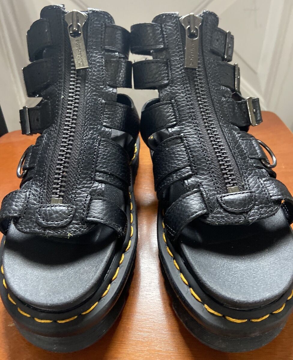 Dr Martens OLSON ZIPPED LEATHER STRAP SANDALS Women US 6 NEW Dr Martens OLSON ZIPPED LEATHER STRAP SANDALS Women US 6 NEW