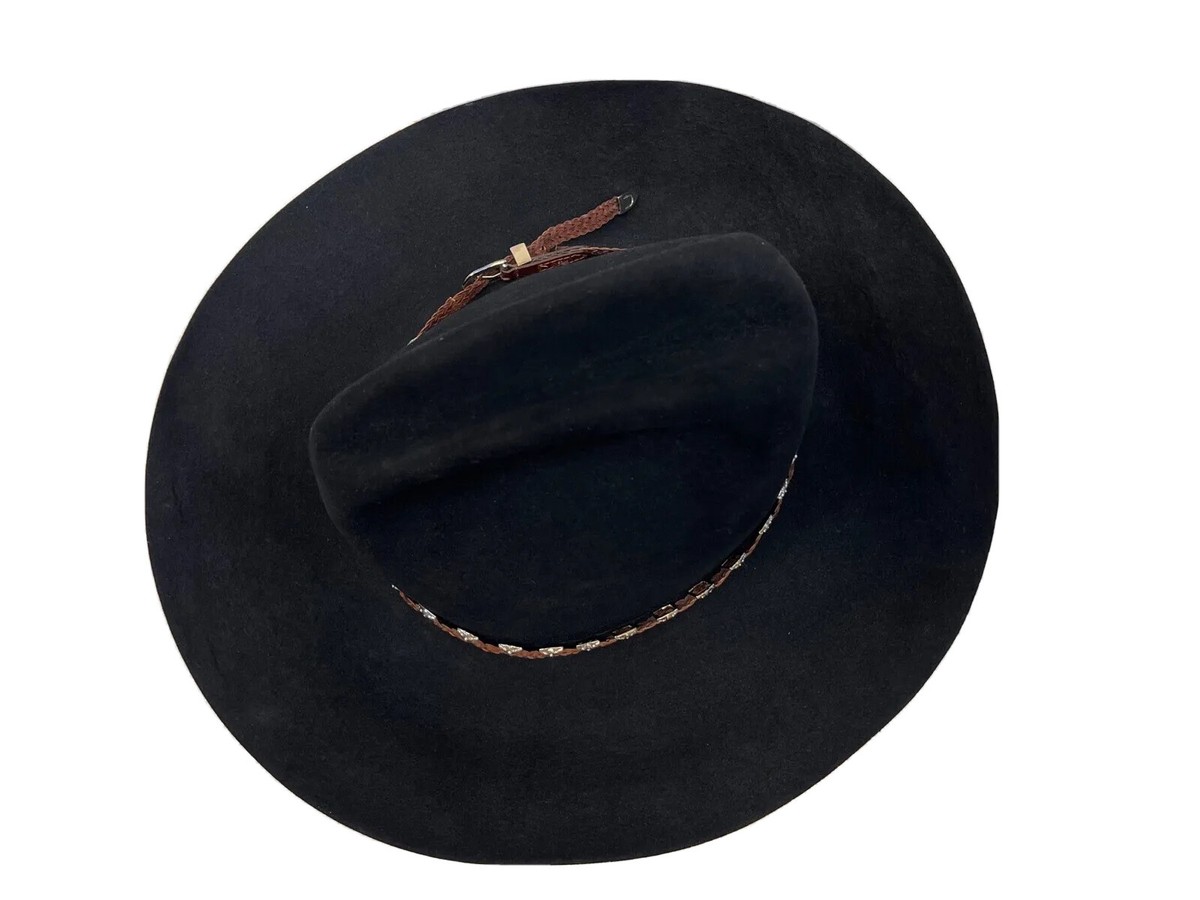 Rodeo King Cowboy Hat BLACK 5X Beaver Fur Felt 4 display picture 3
