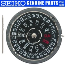 SEIKO SII NH36 Watch Movement Day/Date/Crown @ 3 JAPANESE KANJI CHINESE SPANISH