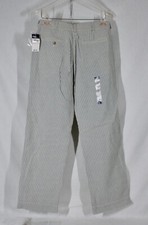 POLO RALPH LAUREN BOYS SEERSUCKER GRAY STRIPED PANTS SIZE 18 NEW WITH TAGS