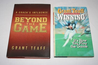 2 Grant Teaff inscribed books Beyond the Game Winning Baylor University Waco TX