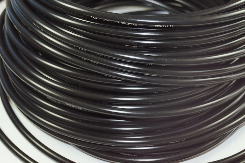 Festo PEN Pneumatikschlauch Druckluftschlauch 4 / 6 / 8 / 10 / 12 / 16mm Schwarz