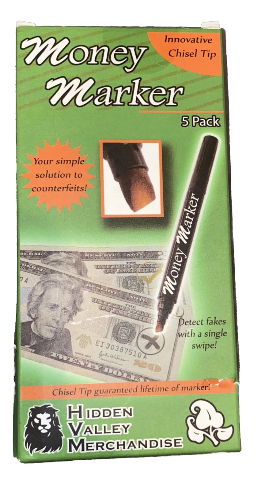 Money Marker Counterfeit Fake Bill Detector Counterfit Dollar Pens (5)