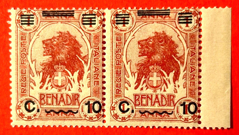 SOMALIA ITALIAN ADMINISTRATION Sc#72 1926 Pictorial Mint NH OG VF Pair (15-293)