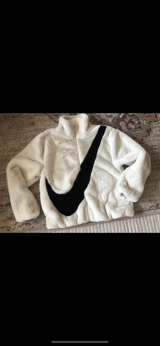 Nike black deals fur coat