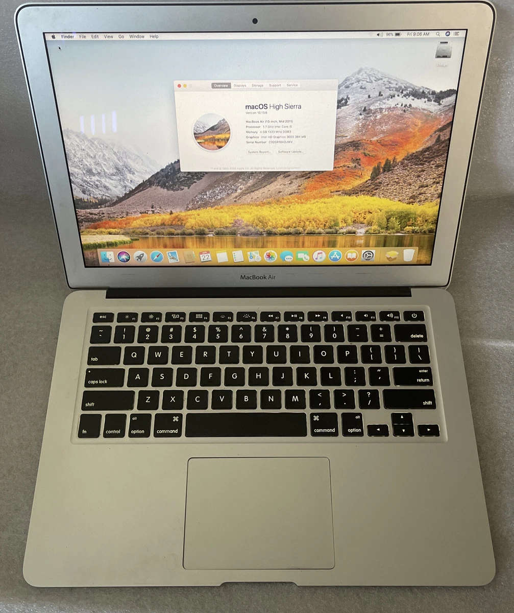 macOS 10.13, High Sierra MacBook Air 2011 Released for sale - eBay