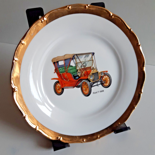 Assiette Porcelaine Ford T 1908 Déco Vitrine Collection Ancienne Tchécoslovaquie - Photo 1 sur 5