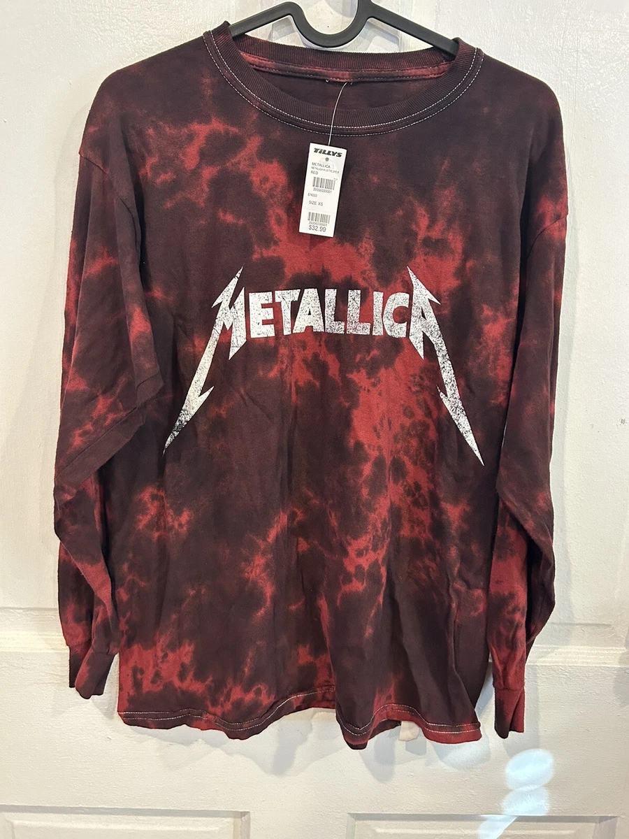 metallica tie dye long sleeve