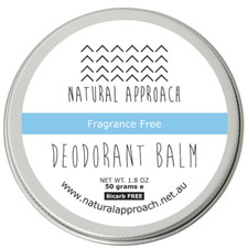 Bicarb Free, Fragrance Free Natural Approach Deodorant Balm for Sensitive Skin. 