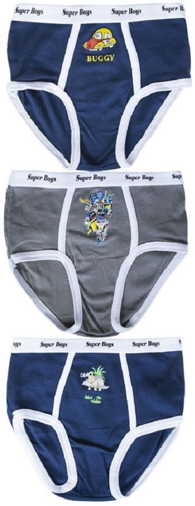 3 6 Boys Soft Cotton Briefs Cartoons Designs Animals Lot NEW Underwear S~XL