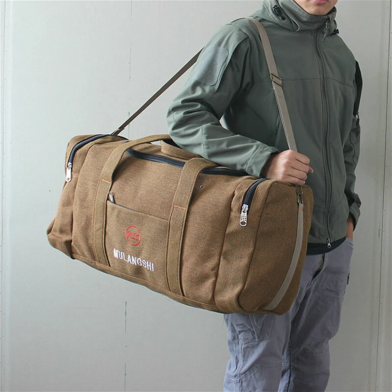 Große Tasche Leinen Reisetasche SPORTS Gepäck Tasche Handgepäck Handtasche Neu - Bild 2 von 4