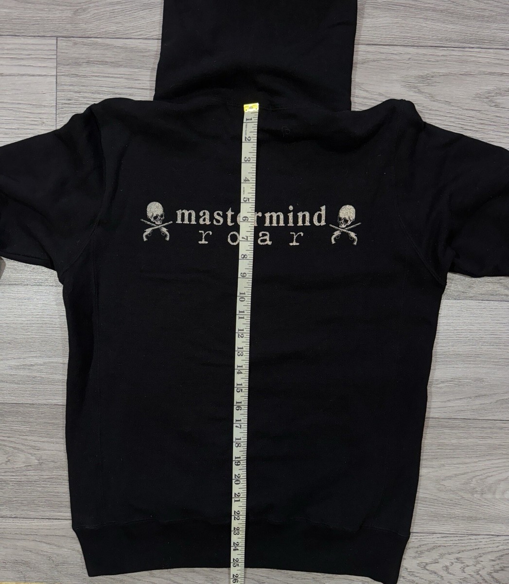 Mastermind JAPAN x Roar Skull Black Hoodie Mens Size Medium | eBay