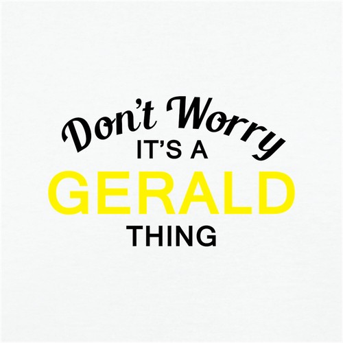 Don't Worry It's a GERALD Thing! - Mens T-Shirt - Surname Custom Name Family - 第 2/14 張圖片