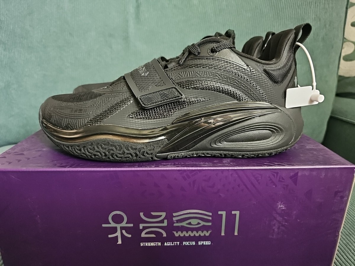 ANTA Kai 1 Triple Black kyrie Irving basketball shoes Size