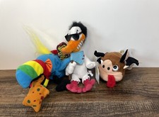 Infamous Meanies Beanbag Plush W tags Matt the Fat Bat Quack Nicholson Hurley