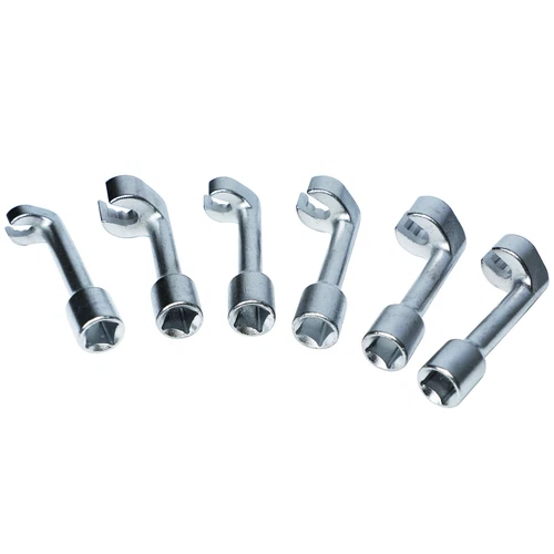 6pc Diesel Fuel Injector Line Injection Socket Wrench Spanner Tool Set - Foto 4 di 4