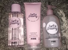 VS pink soft dreamy 3pc set - mist/lotion/hand body wash set BRAND NEW