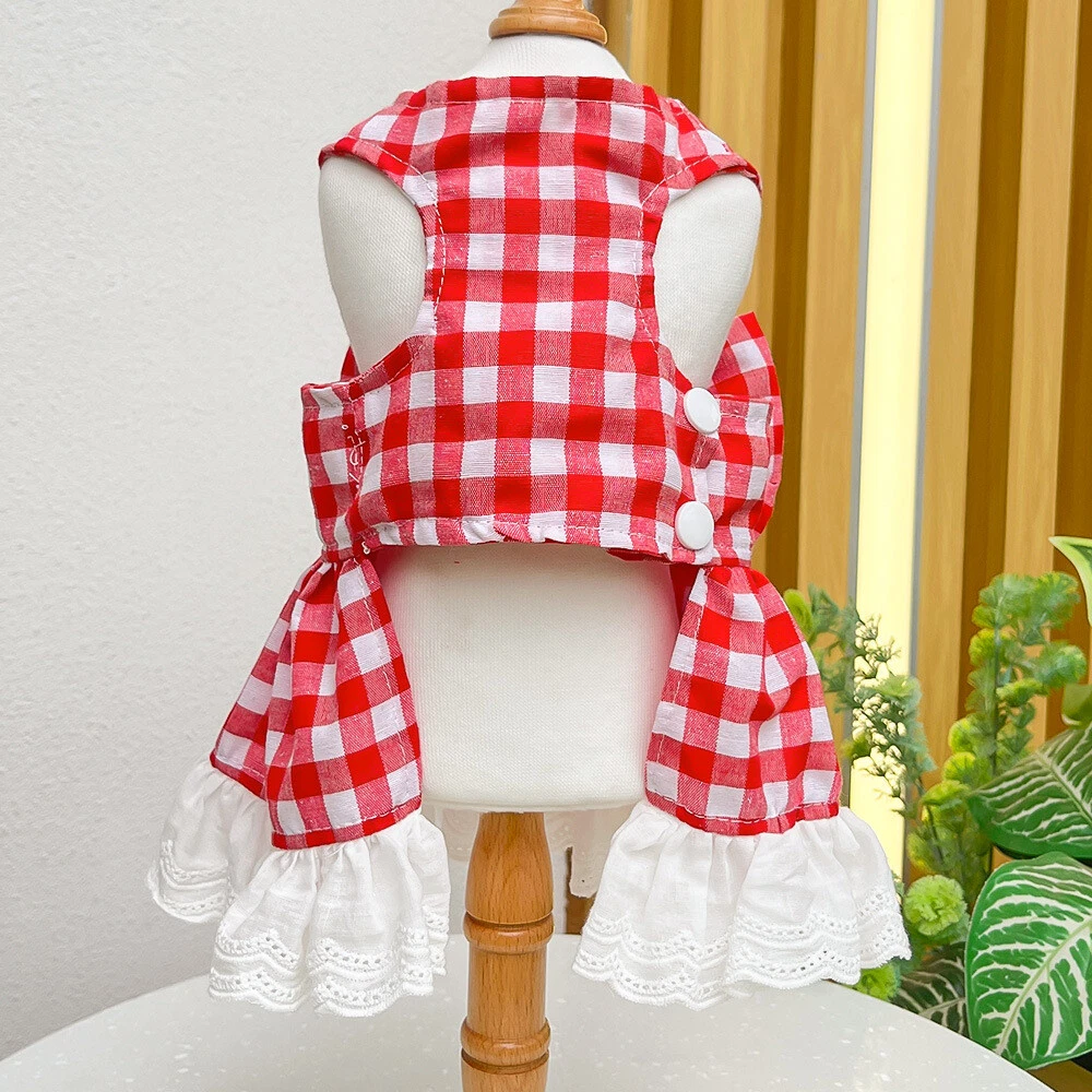 Cute Small Dog Harness Dress for Puppies and Cats Vest Clothing