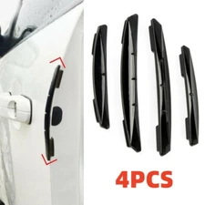 4x Car Door Edge Scratch Anti-collision Protector Guard Strip Accessories Black