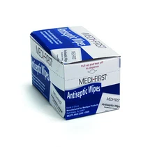 Medi First Antiseptic Wipes 20 Count Benzalkonium Chloride First Aid Towelettes