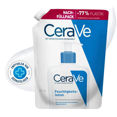 CeraVe Feuchtigkeitslotion Nachfüllpackung, 473 ml, PZN 19847911