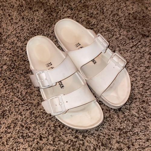 Sandales femme Birkenstock Arizona blanc EVA à enfiler avec boucle pointure 37 / 6,5 - Photo 3/7
