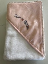 Hermes , baby, hooded bath towel, Made in France, rare, discontinued, and new