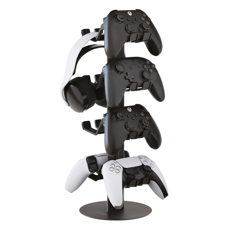 VENOM Gaming Controller and Headset Stand | 4 Tier Metal Rack for all Games Consoles