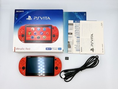 PS Vita PCH-2000 Sony PlayStation Metallic Red Console Boxed Region Free