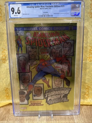 AMAZING SPIDER-MAN 121 FOIL FACSIMILE EDITION UNKNOWN COMICS JOHN ROMITA Cgc 9.6