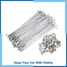 Universal Pack (36) 4mm Thread Dia 170mm Length Motorcycle Wheel Spokes Nipples