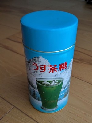 Showa Retro Light Brown Sugar Tea Caddy Can Dead Stock