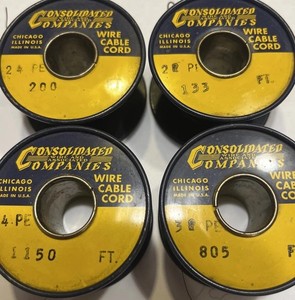 Vintage Wire Cable Cords Consolidated Wire And Associated Companies