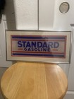 STANDARD GASOLINE SIGN FRAMED AND DOUBLE MATTED UNDER GLASS VERY NICE!