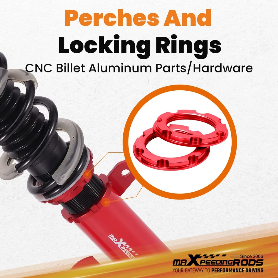 Kit Assetto Regolabile a Ghiera for Volvo C30 S40 V50 Coilovers 2004-2012 - Immagine 3 di 4