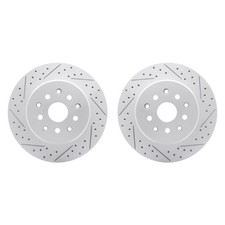For Toyota Supra 93-98 R1 Concepts Drilled & Slotted Rear Brake Rotor Set