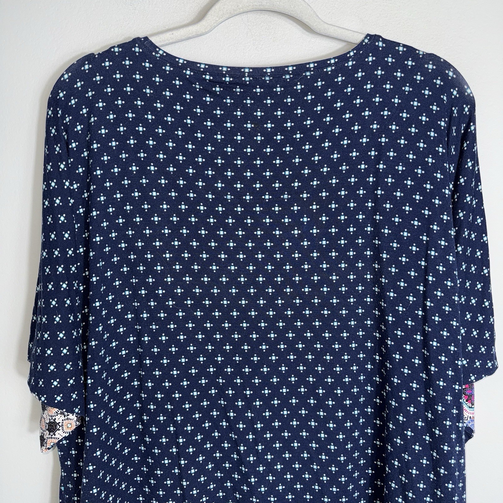 Chico's Patchwork Pullover Top-Short Dolman Sleev… - image 9