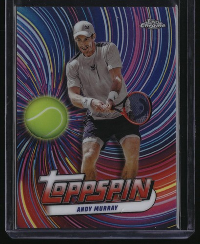 Andy Murray #TSP-AM 2024 Topps Chrome Toppspin card