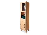 Badezimmerschrank Badschrank Hochschrank FüRs Bad Ozeana II Buche Teilmassiv
