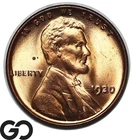 1930 Lincoln Cent Wheat Penny, Brilliant Red, Solid Gem BU++ RD
