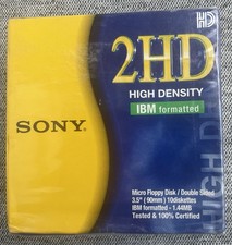 Sony 2HD Diskettes High Density IBM Formatted...
