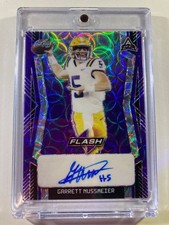 2022 Leaf Flash Garrett Nussmeier Purple Scope 1/15 Auto Rookie Card