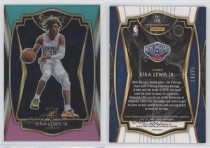 2020 Select Premier Level Teal White Pink Prizm /25 Kira Lewis Jr #178 Rookie RC