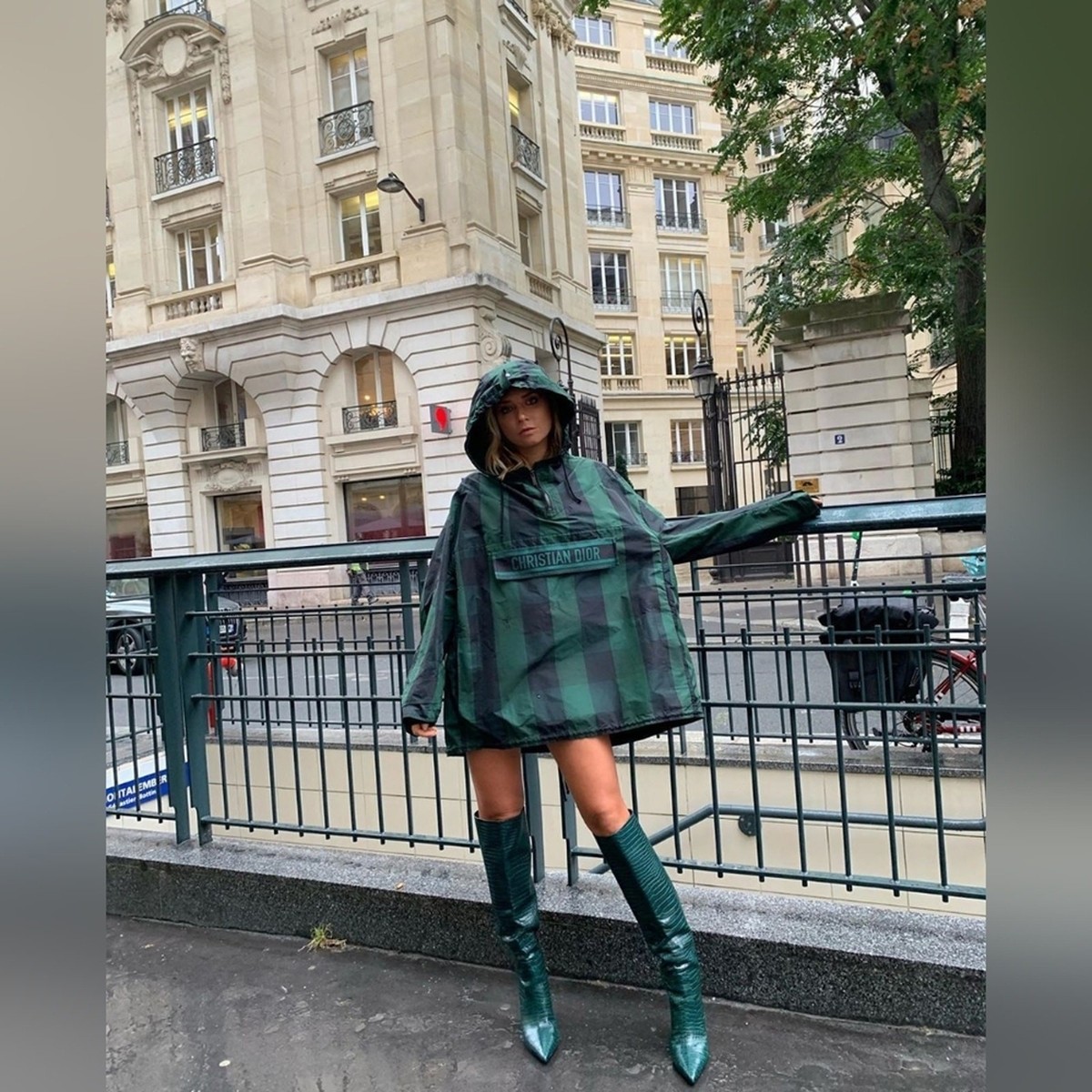 Jimmy Choo Mavis 100 Boots Dark Green Croc Embossed Leather boots